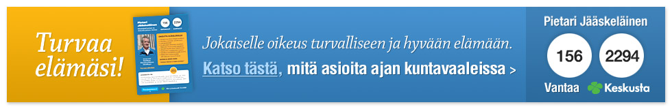 Pietari Jskelinen eduskuntaan numerolla 371, Keskusta (sit.), Uusimaa